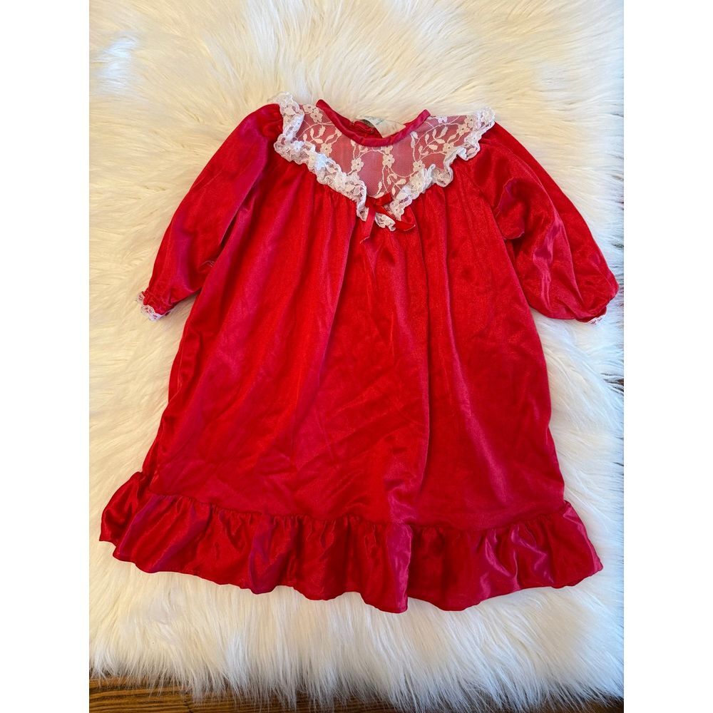 Vintage IC Isaacson Carrico Toddler Nightgown Sz Small